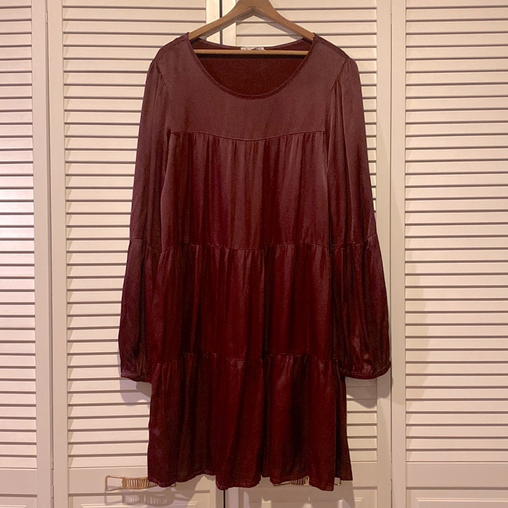 Lacausa x Anthropologie Tiered Tunic Dress